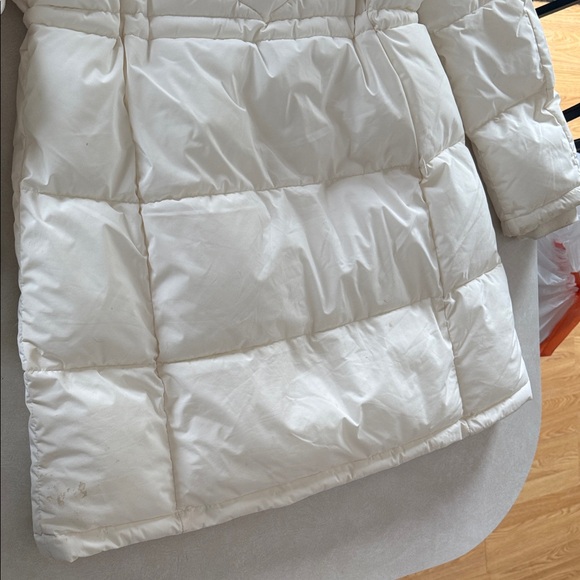 DKNY Cream Hooded Puffer Coat - Picture 15 of 16